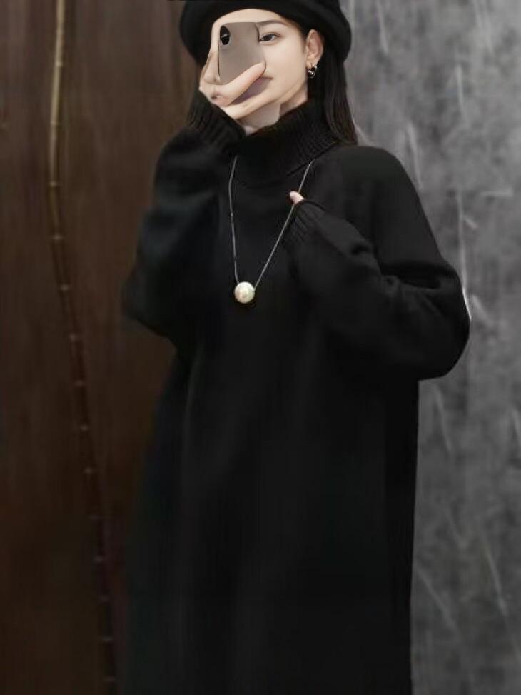 2026 Autumn-Winter High Neck Women's Loose Knit Sweater