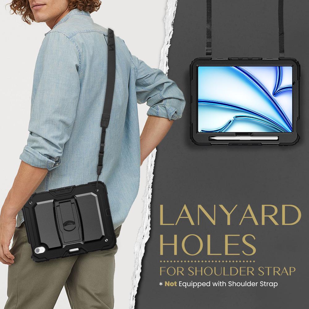 Protective Case for iPad Air11 M2 A2902 (2024) with Magnetic Pen Slot