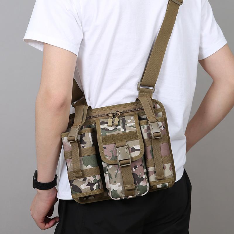 Large Capacity Men's Crossbody Bag Outdoor Sports Shoulder Bag Water Kettle Bag