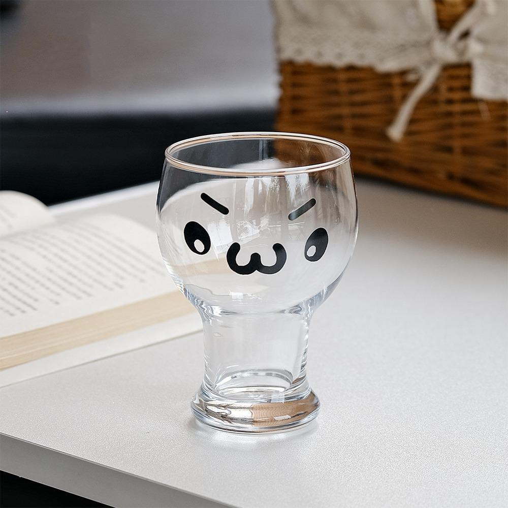 Large Capacity Clear Coffee Cup Transparent Beer Drinking Mug Ice Cream Cup Household Use Style F