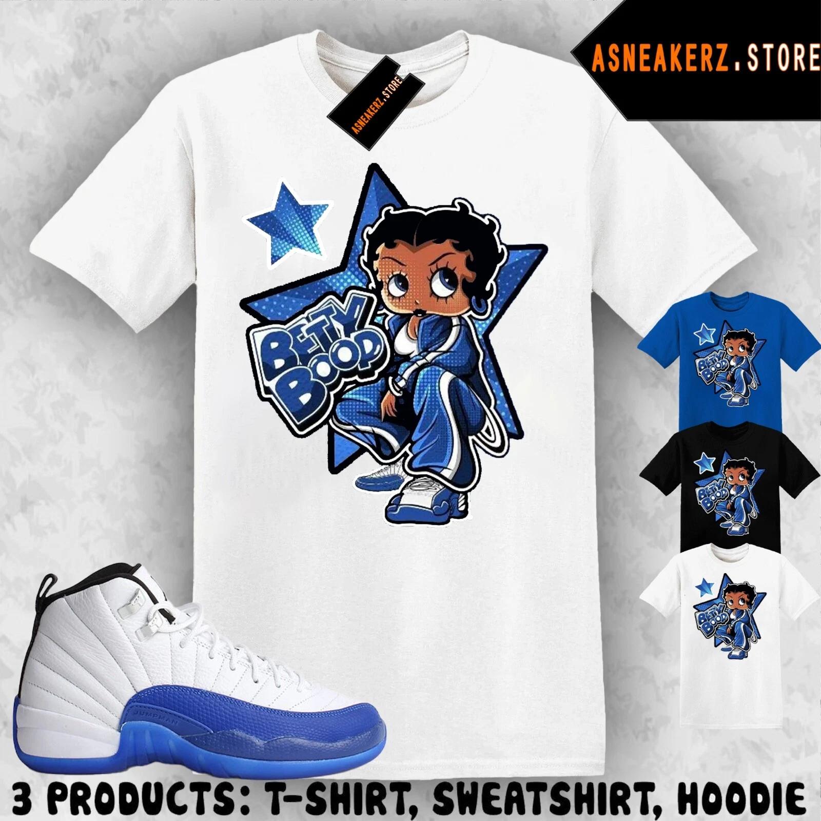 

Shirt To Match AJ 12 Blueberry Sneaker Matching Tee Sneakerhead Betty T-Shirt 2XL