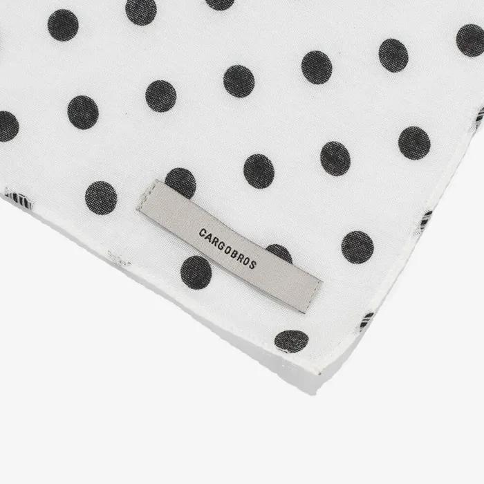 Dot Bandana Scarf (White)