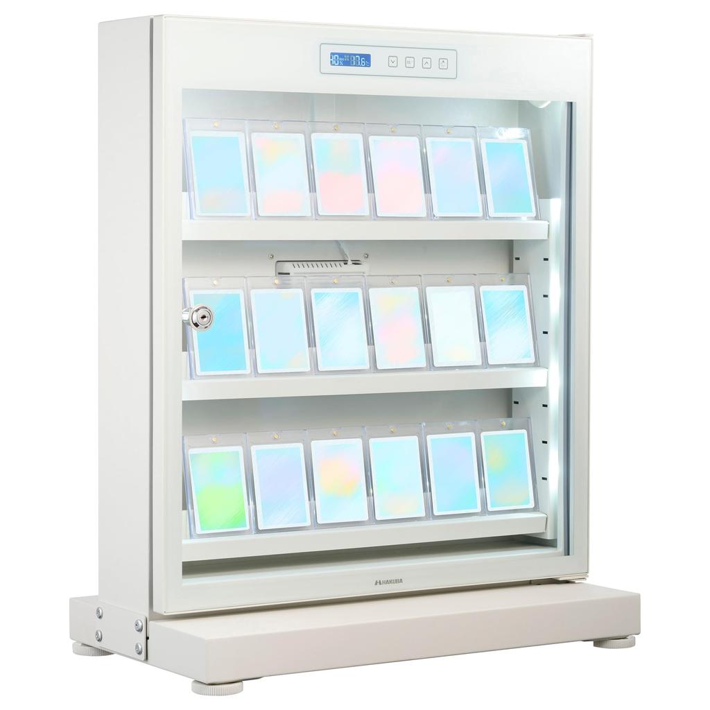 HAKUBA Storage for Trading Cards Box S Size White Prevents Warping Due To Moisture Automatic Dehumidification Quiet Electronically Controlled Trading