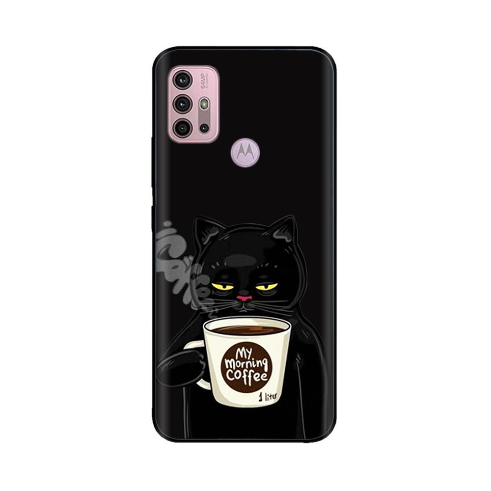 For Motorola Moto G20 Case XT2128-1 XT2128-2 Cover Cute Cartoon Painted Soft Silicone Phone Case For Moto G10 G30 G20 G60 Capa