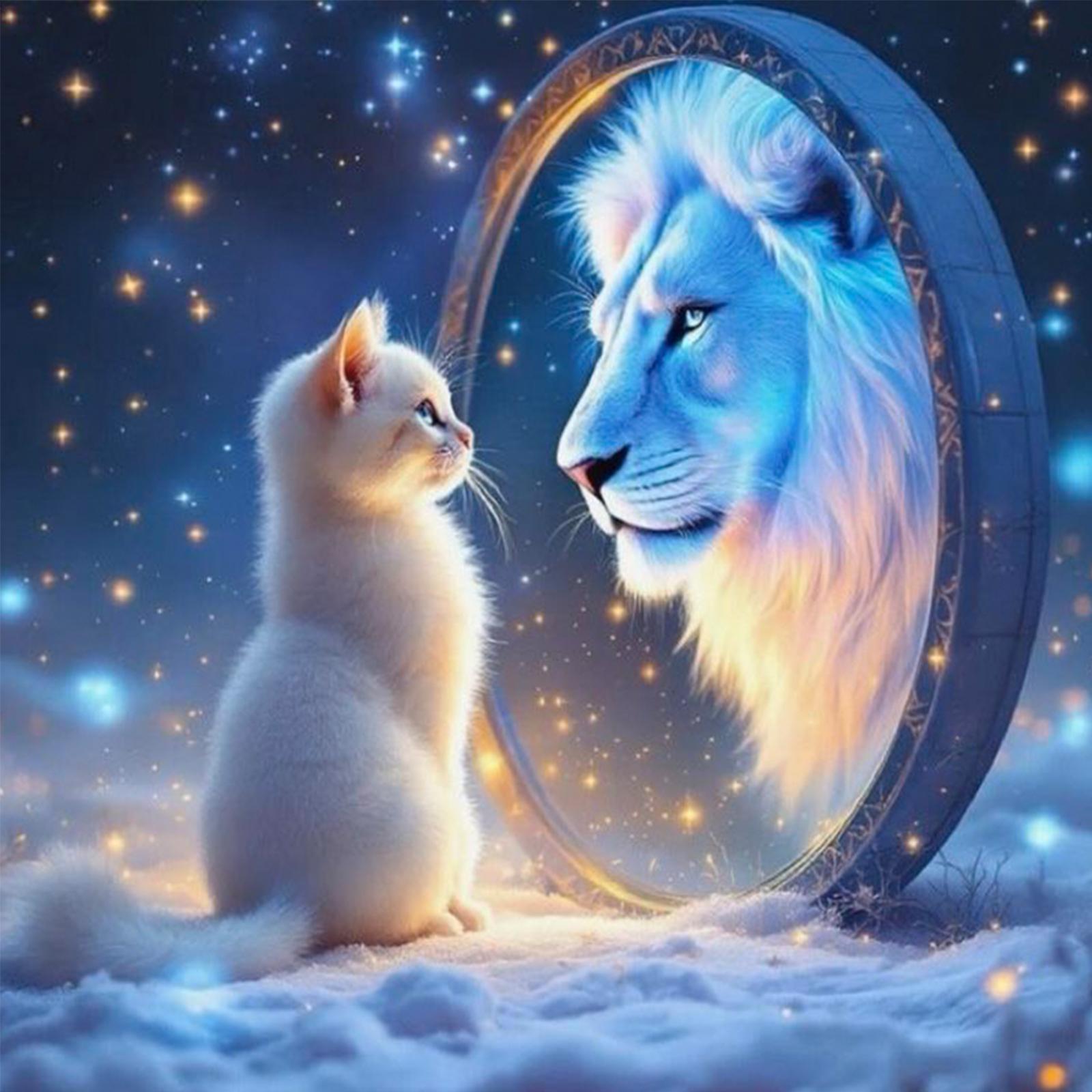 

Animal DIY No Frame Acrylic Paint-By-Number Kit 40*40cm Canvas Paint By Number Kit for Adults/Beginners Gift Home Wall Decor