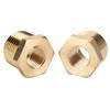 2pcs Brass Hex Reducer Bushing 1 2 NPT Male To 1 4 NPT Female Tube Hose Adapter Car Accessories