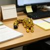 3D Printed Snow Leopard Figurine Figure Stress Relief Movable Joints Leopard Wild Animal Fidget Toy Home