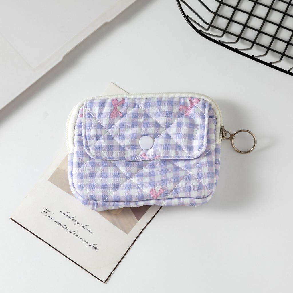 Mini Cute Square Cosmetic Bag Women Lipstick Sanitary Napkins Storage Pouch Small Makeup Zipper Bags