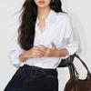 Striped Salt-Toned Loose Casual Women's Shirt - Long Sleeve Spring/Autumn Outerwear 2026