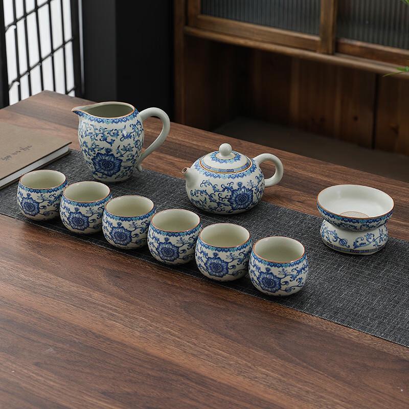 Ru Kiln Style Zisha Ceramic Kung Fu Tea Set