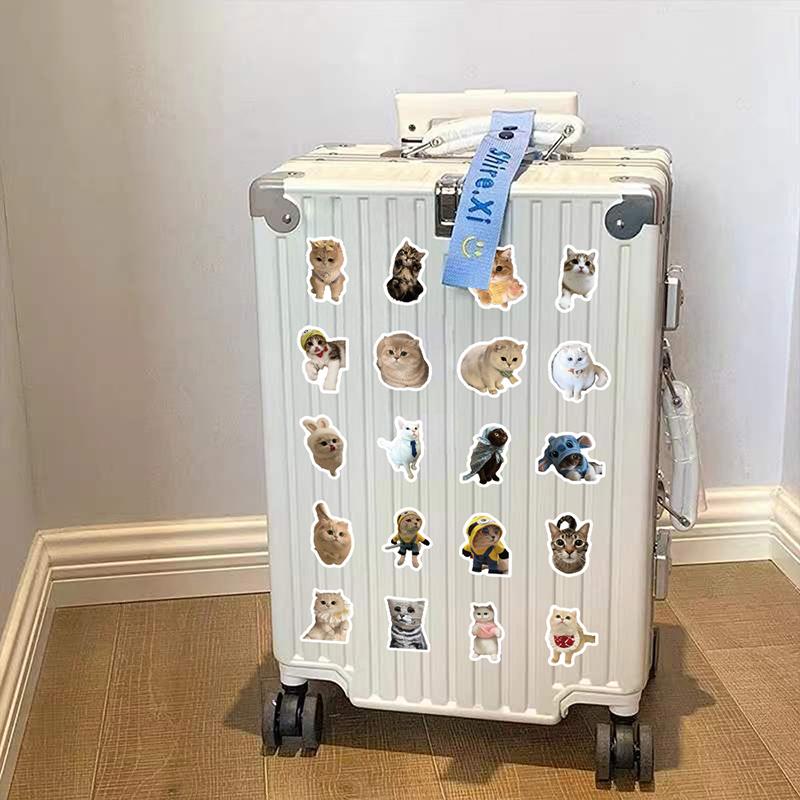 10/30/50pcs Cute Cat Sticker Household DIY Decoration Scrapbooking Stationery School Supplies Students Rewards Gifts TMZ