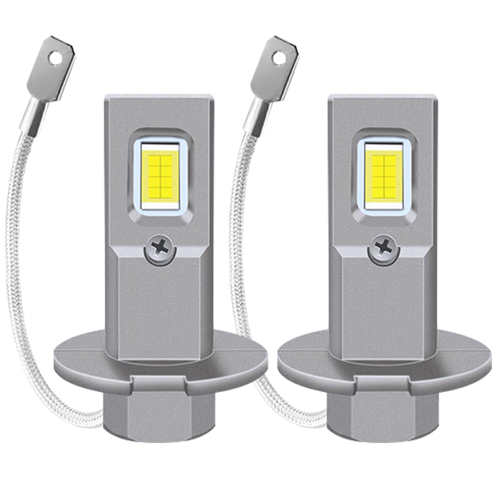 

2 шт. H3 светодиодные противотуманные фары 6000K ксеноновые белые чрезвычайно яркие светодиодные лампы H3 для противотуманных фар автомобиля фургона дневные ходовые огни DRL белый