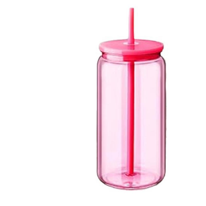 Tasses style pot 16oz 450ml Résistantes à la casse Réutilisables Tumbler Pour Milkshakes Smoothies Cocktails Usage familial quotidien
