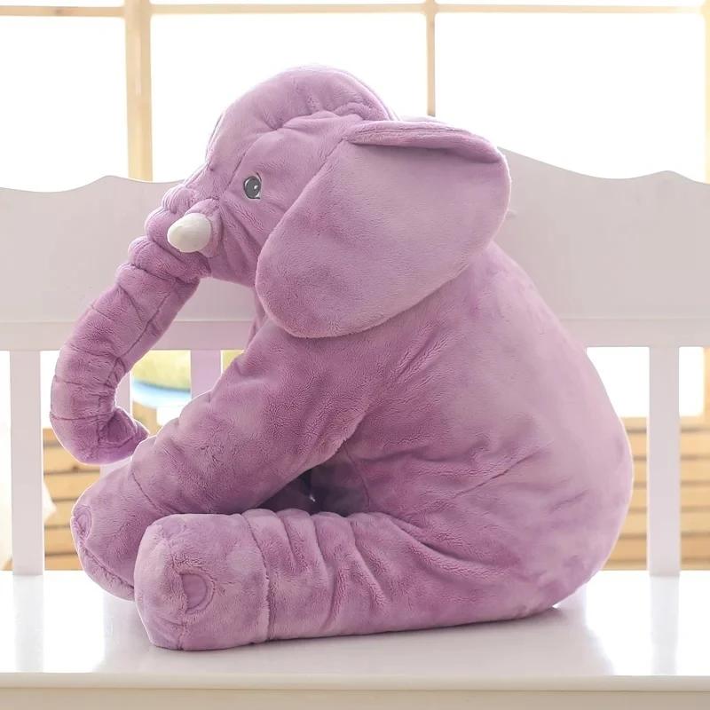 40/60cm Large Plush Elephant Doll Soft Cuddly Stuffed Animal Pillow Cute Toy Gift for Kids