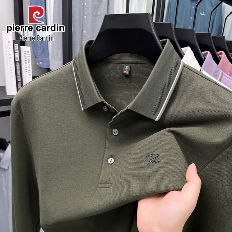 Pierre Cardin Men s Cotton Long Sleeve Polo T-Shirt 4XL