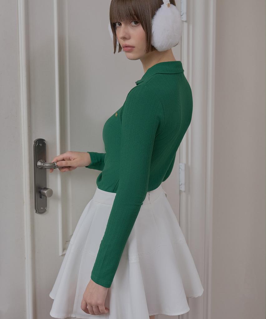 Peulleibu Skater Skirt W/Inner Pants_White