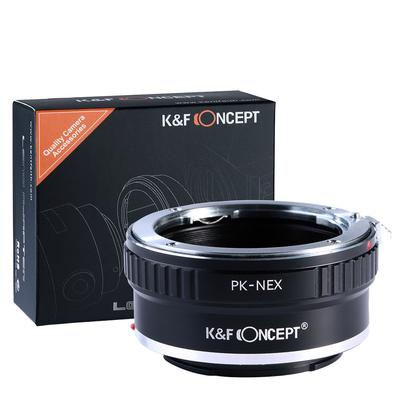 CONCEPT Pentax K PK E Mount Adapter with Lens Cloth K&F -NEX Pk-nex (KFNEX)