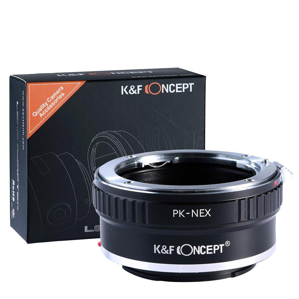 

CONCEPT Pentax K PK E mount адаптер с салфеткой для чистки объектива K&F -NEX pk-nex (КФНЕКС) чёрный