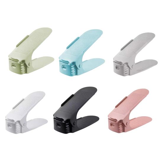 5Pcs Shoe Use Stacker Shoe Slots Adjustable Double-Layer Design Shoe Rack