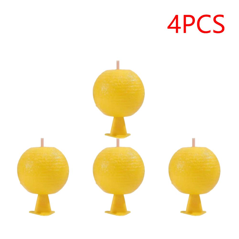1-5PCS Ball Fruit Fly Catcher Pest Control Sticky Traps 8.2cm Wasp Bee Insect Trap Gnat Traps For Indoor Outdoor Kitchen Plants