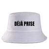 Dj Pris(e) Letter Bob Imprim Reversible Bucket Hat Women Unisex Travel Casual FisherUnisex Cap Girl Boy Cotton Panama Hat