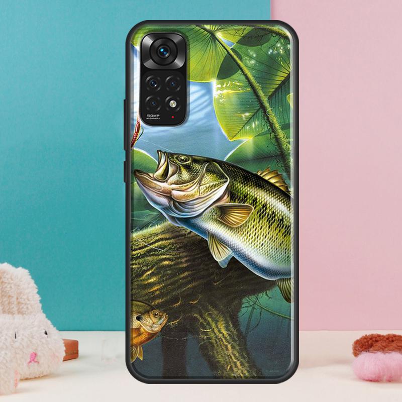 Fishing Painting Case For Xiaomi Redmi Note 13 Pro 14 12 11 9 10 9S 10S 11S 12S Redmi 14C 13C 10C 12C Cover