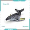 Marine Animal Model Set: Shark, Turtle, Dolphin, Whale, Penguin, Crab, and Seabed Creatures