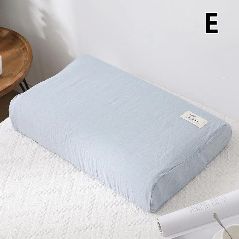 30x50cm Baumwoll-Latex-Kissenbezug für Zuhause Schlafzimmer Schlafen Waschbarer Memory-Kissenbezug