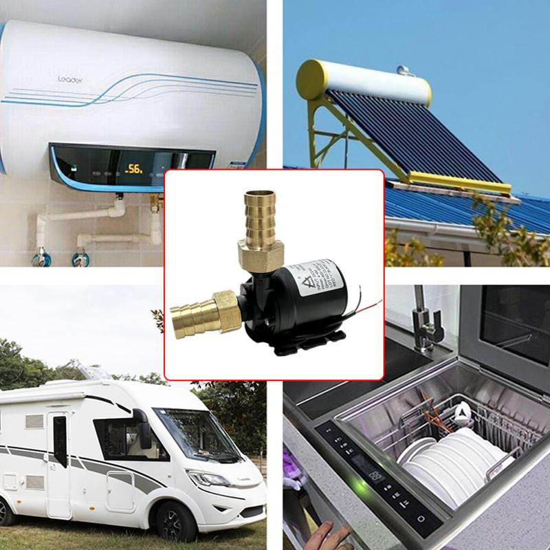 Pompy wodne ze złączką mosiężną DC 12V 24V 800L/H Solarowy silnik bezszczotkowy Cyrkulacja wody Pompa wodna Bardzo cicha Pompa zanurzeniowa