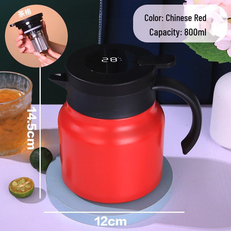 2026 Insulated Stainless Steel Mute Teapot & Brewing Pot