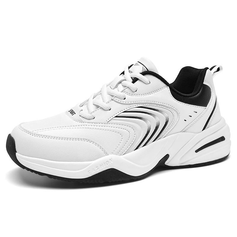 Men Sports Running Shoes Outdoor Walking Soft Casual Sneakers Fashion Designer Leather Sneaker Waterproof Men'S Tennis Masculina