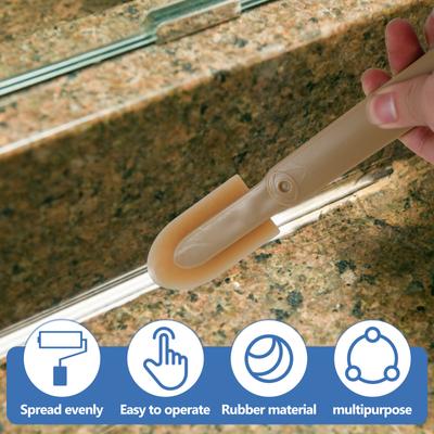 3 Sets Rubber Caulk Finishing Tool Ergonomic Caulking Applicator Spatula Smooth Rubber Caulk Remover Tool with Hanging Hole