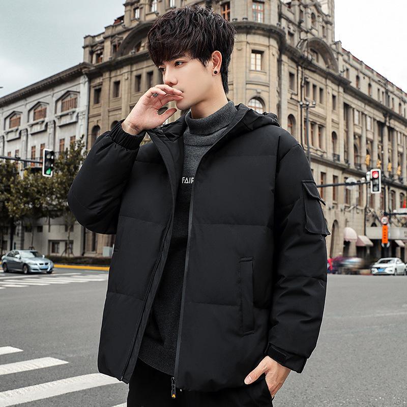 New Style Winter Basic Popular Men s Down Jacket, Non-iron Treatment, Fashionable Urban Hooded Lapel Jacket M