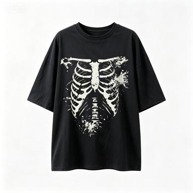 Dark Style Skull Print Large Tshirt Unisexs Tshirt Summer New Item Suitable For Both Unisex And Wounisex Casual Tshirt