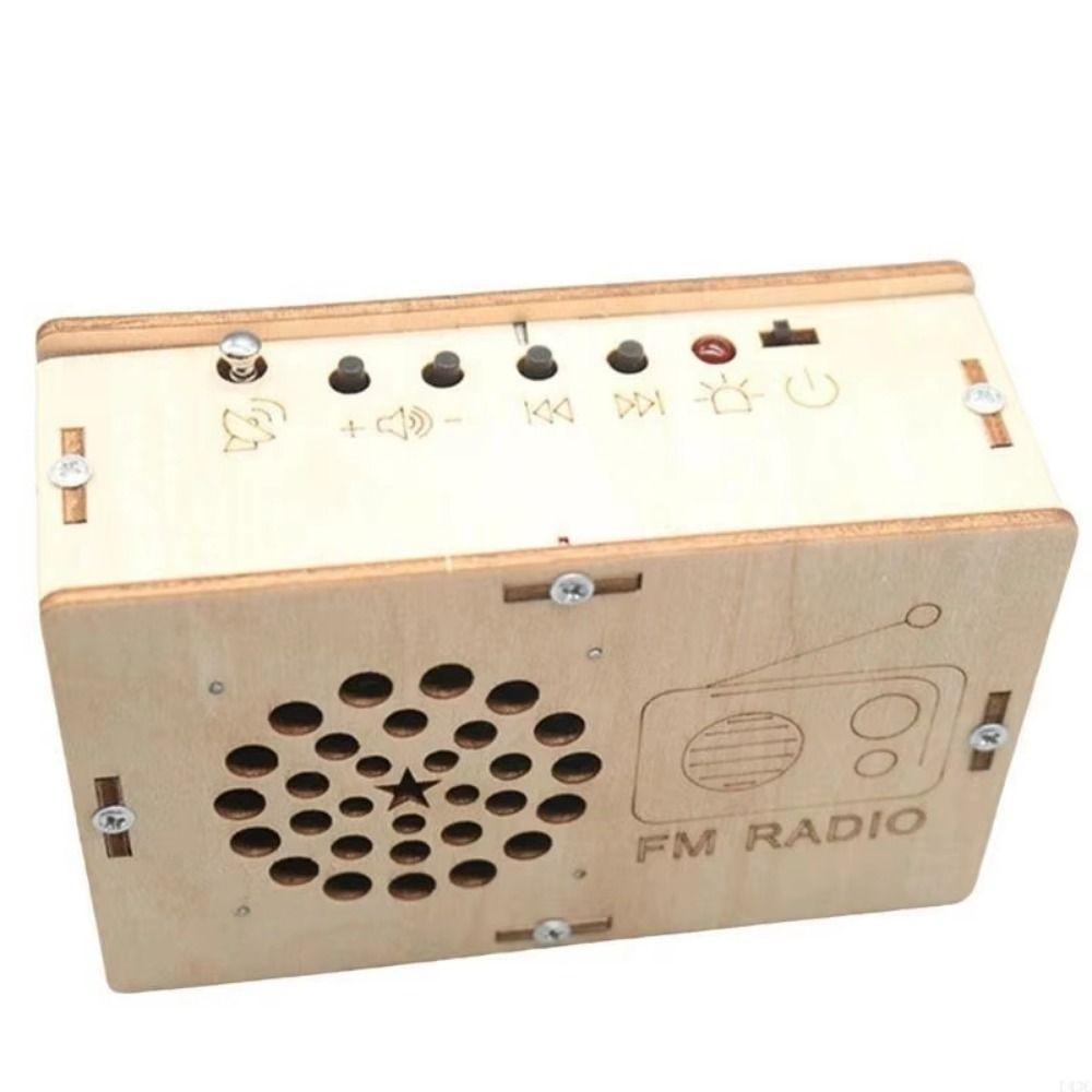 Handmade DIY DIY FM Radio Steam Model Scientific Training FM Radio Outdoor Camping