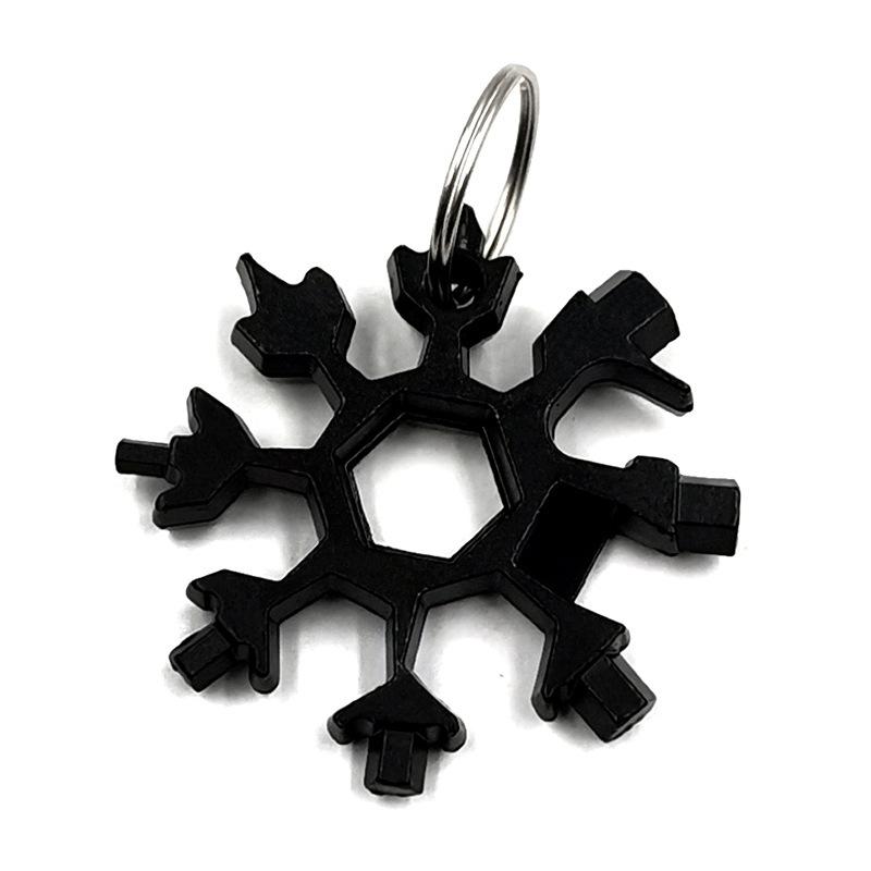 

Портативная универсальная карточка-инструмент 18-в-1, шестигранная восьмигранная отвертка, многоцелевой шестигранный гаечный ключ-снежинка для улицы 1