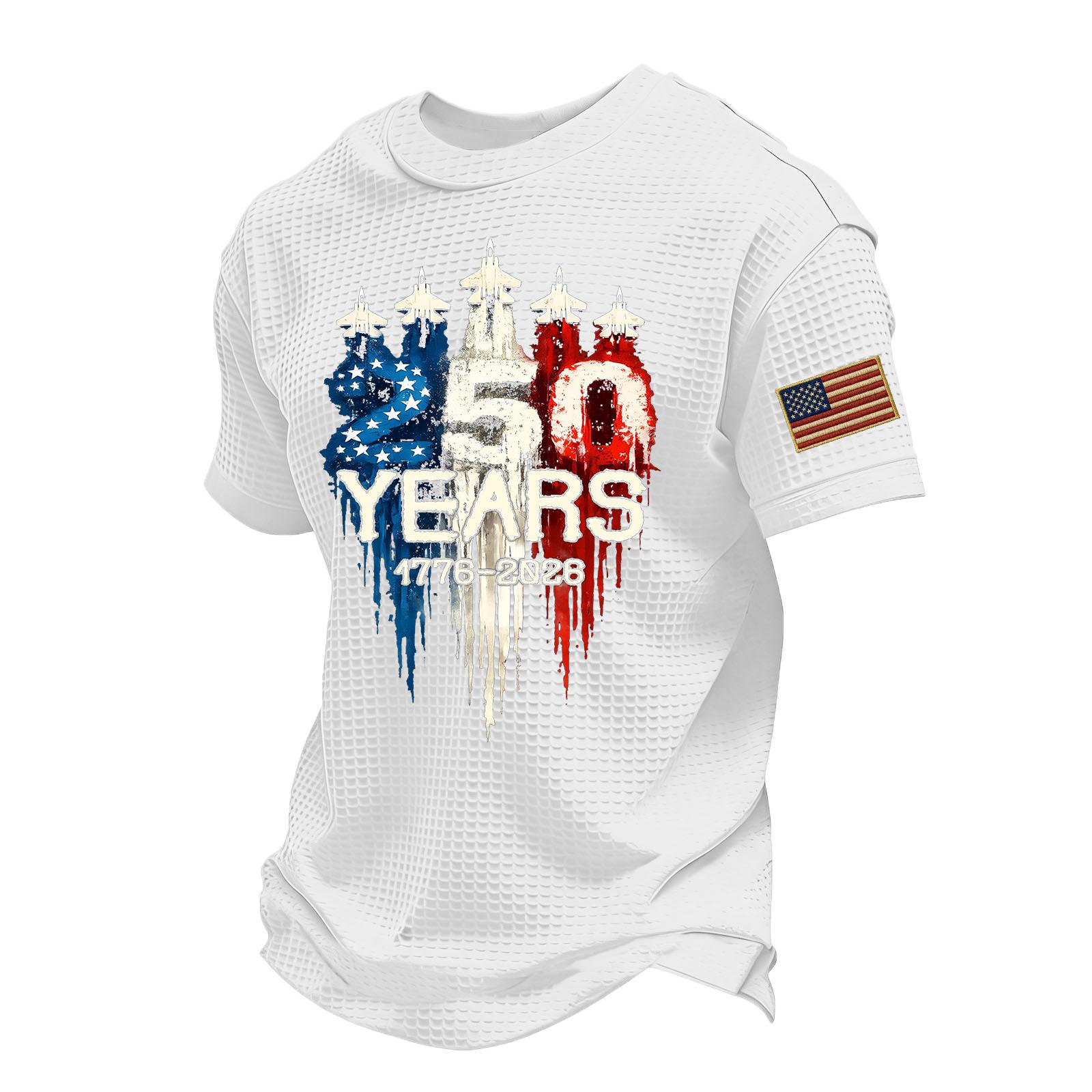 

Men s Casual Round Neck Lightweight Breathable Short-Sleeve Top XL білий