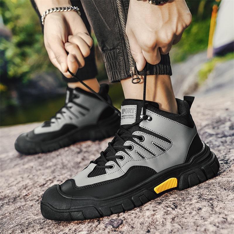 Shoes Men's Shoes 2025 New Spring Not Tired Feet Work Labor Insurance Leather Shoes Men's Outdoor Mountaineering Tooling Martin Boots