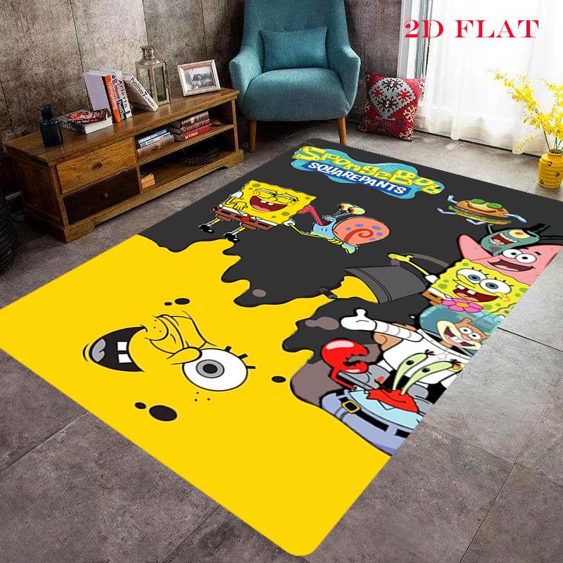 Spongebob Friends Adventure carpet Camping Trip Suitable For All Seasons Sheet Machine Washable Air Conditioning carpet