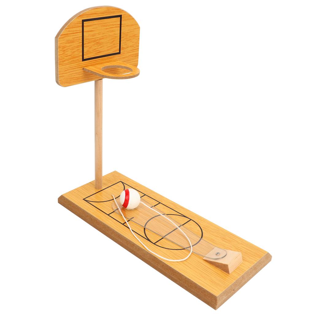 Wooden Desktop Basketball Game Finger Basketball Hoop Shooting Toy for Parent Child Interaction