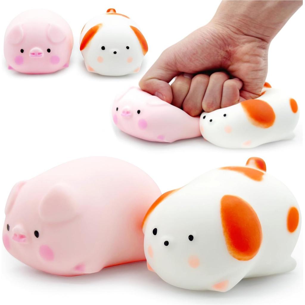 Squishy Dogge & Piggy Stress Ball For Kids Sensory Toys Fidget Dough Ball Stress Relief Gifts Autism Sensory Toys