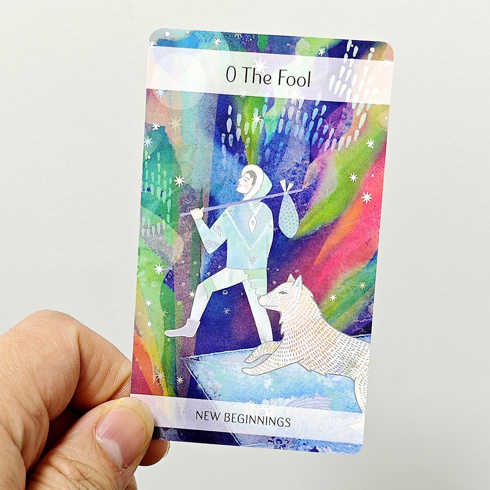 10.3*6cm Magický severský tarot Kompletní balíček 79 karet inspirovaný starými severskými mýty a folklórem