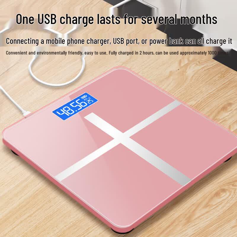 Brangdy 26x26cm Digital Body Weight Scale with LED Hidden Display (CN version)