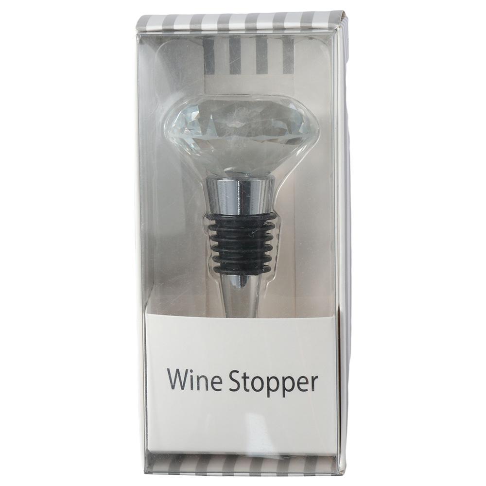 3 pièces Bouchon de Bouteille en Alliage de Zinc Bouchon à Vin Diamant Nouveau Bouchon Diamant Cadeau