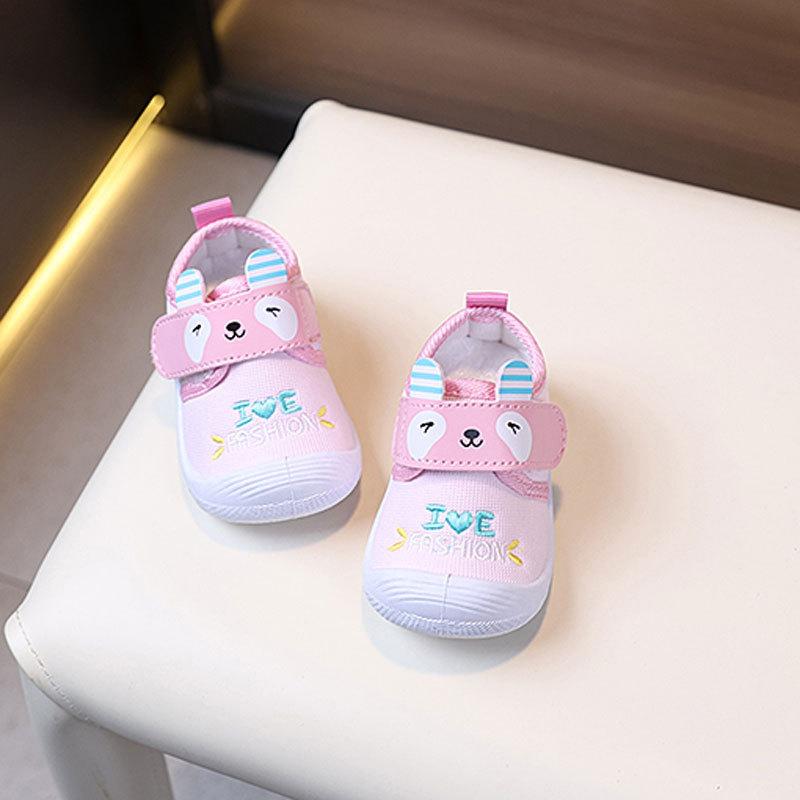 Baby Toddler Crinkle Shoes With Cartoon Pattern For Boys And Girls