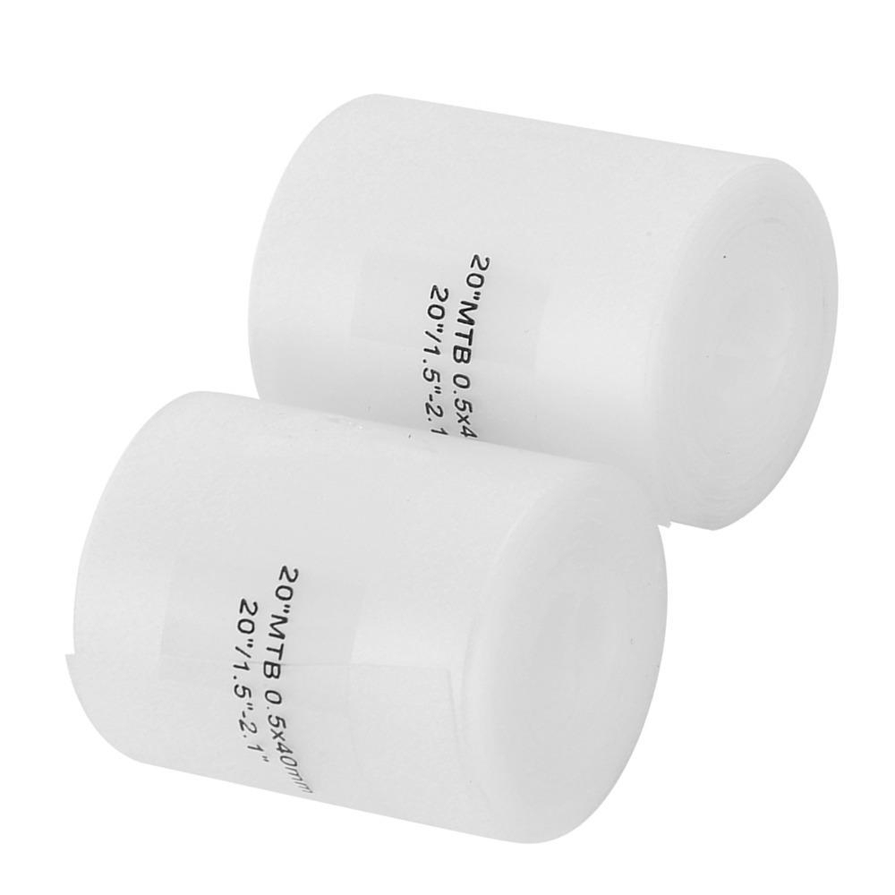 2Pcs Polyurethane Bike Tire Liner White Bike Tire Puncture Proof Belt  Bicycle Accessory