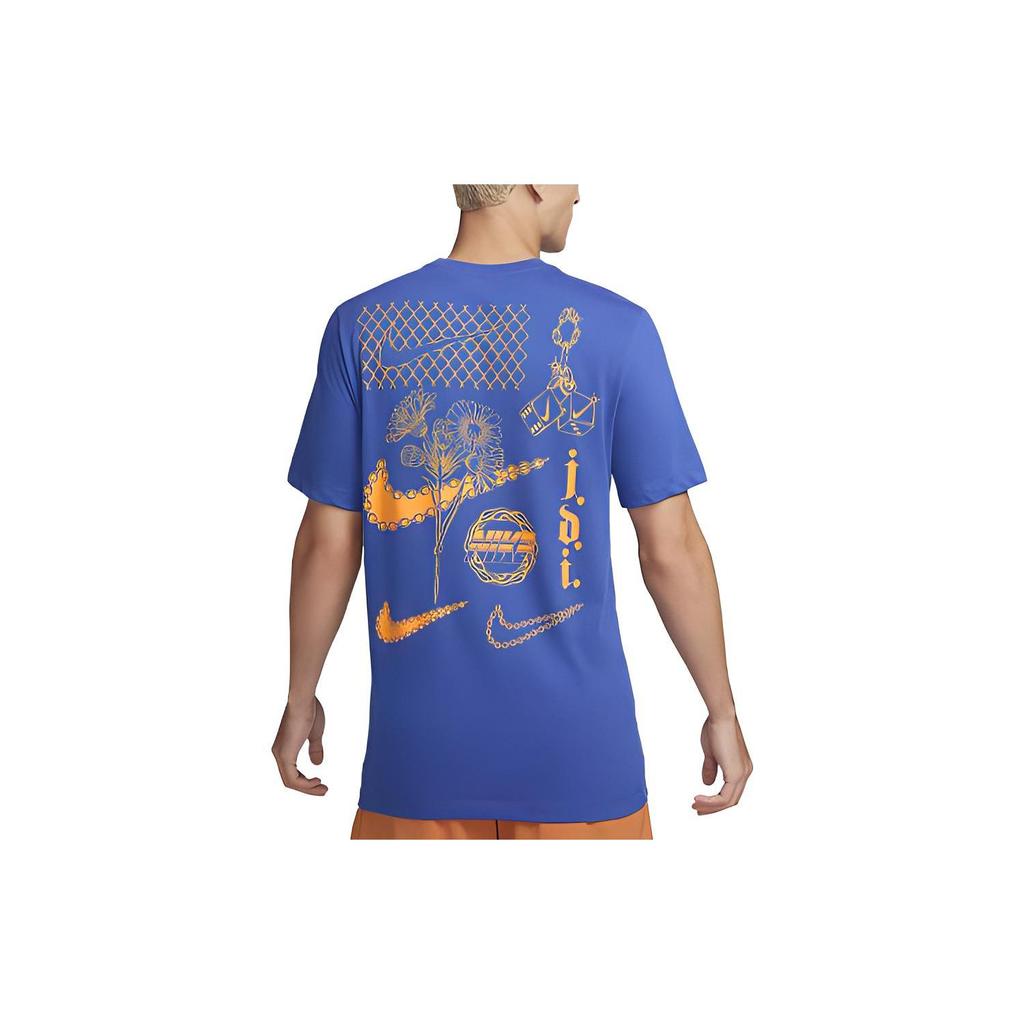 Nike Short Sleeved T Shirts Men's Blue FN0856-480