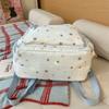 Star Print Large Capacity Backpack Grade 3-6 Student Schoolbag