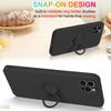 For iPhone 16 Pro Max Case Ring Kickstand Phone Cover with Strap