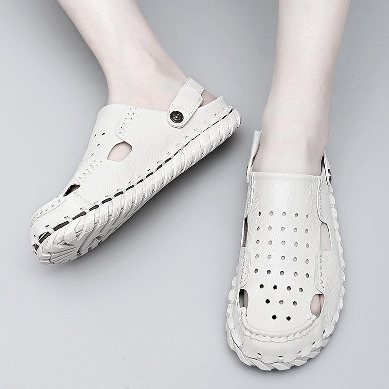 Летние роскошные брендовые кожаные сандалии — фото 3